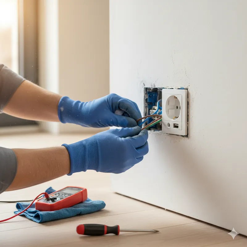 Trabalho profissional de cablagem